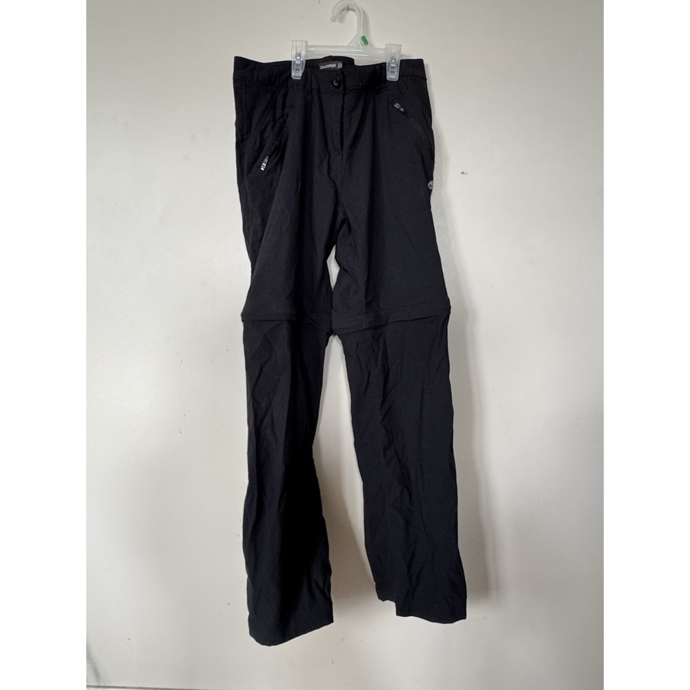 Craghoppers Zipper Convertible Pants Shorts Hiking Us 10 Womens Black